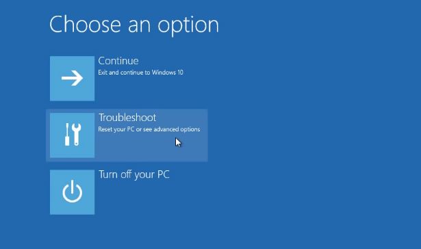 Troubleshoot Windows to Repair Windows 10 Registry 